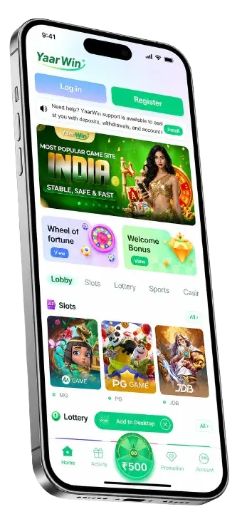 YaarWin App Mockup